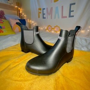 rain ankle booties